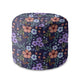 Round Pouf Footstool Botanical Pattern-Oxford