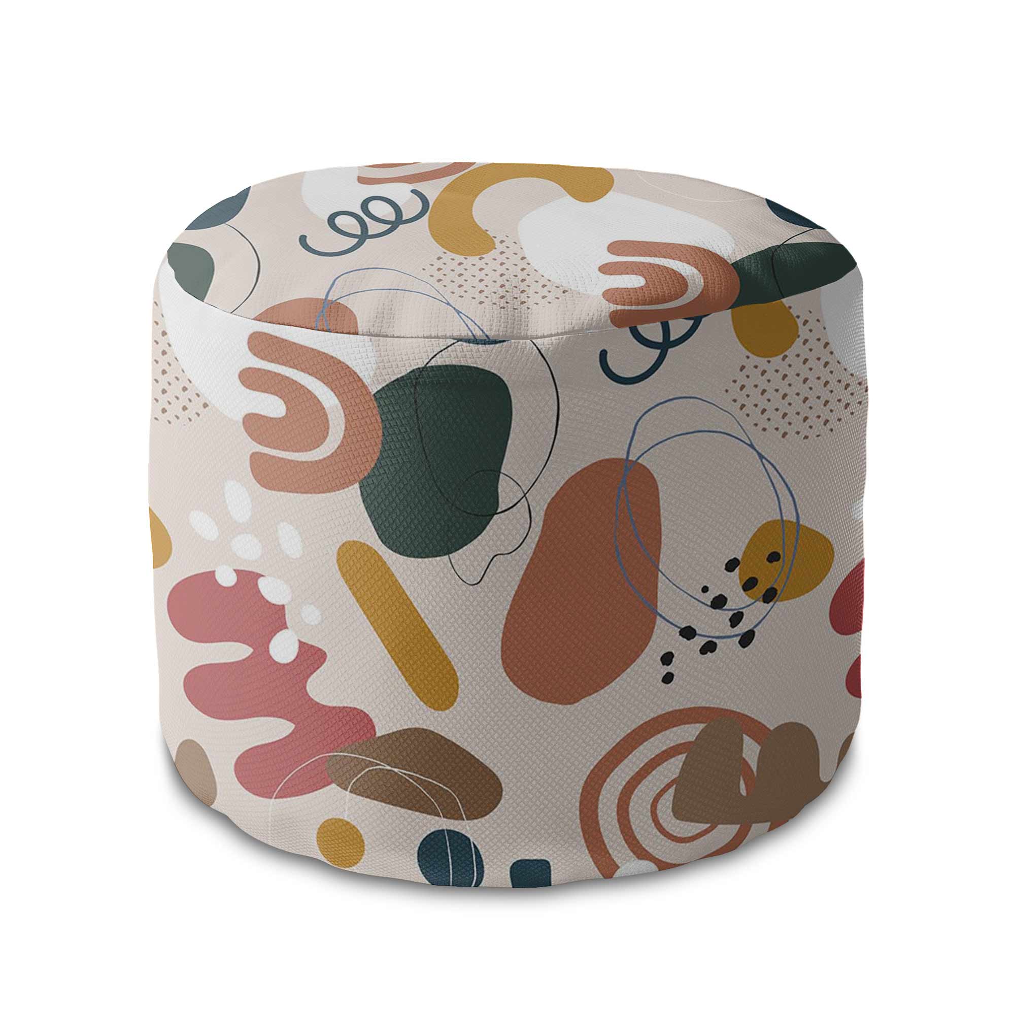 Round pouf footstool Irregular Shapes-Oxford