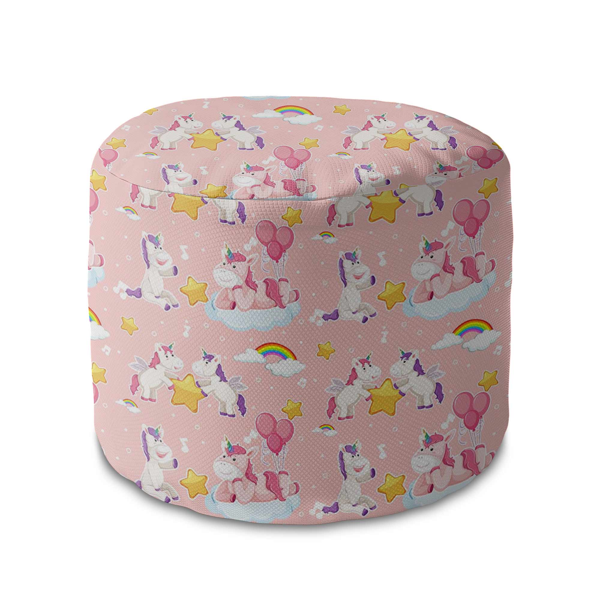 Puf okrągły podnóżek Unicorn Have Fun