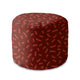 Round pouf footstool Abstract Stripes-Oxford