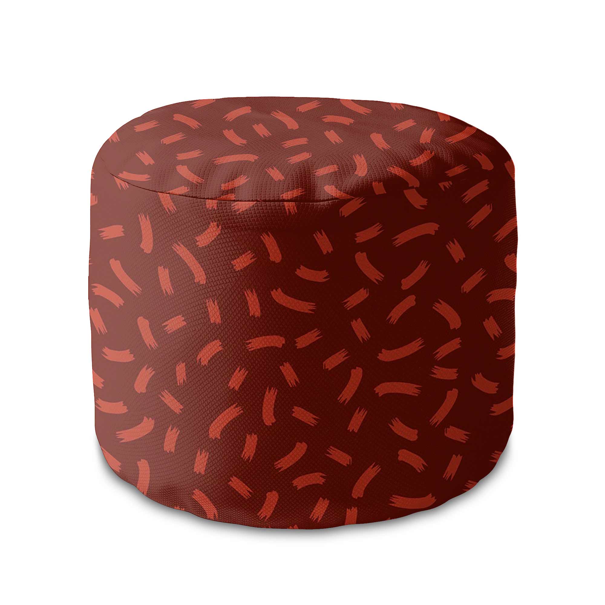 Round pouf footstool Abstract Stripes