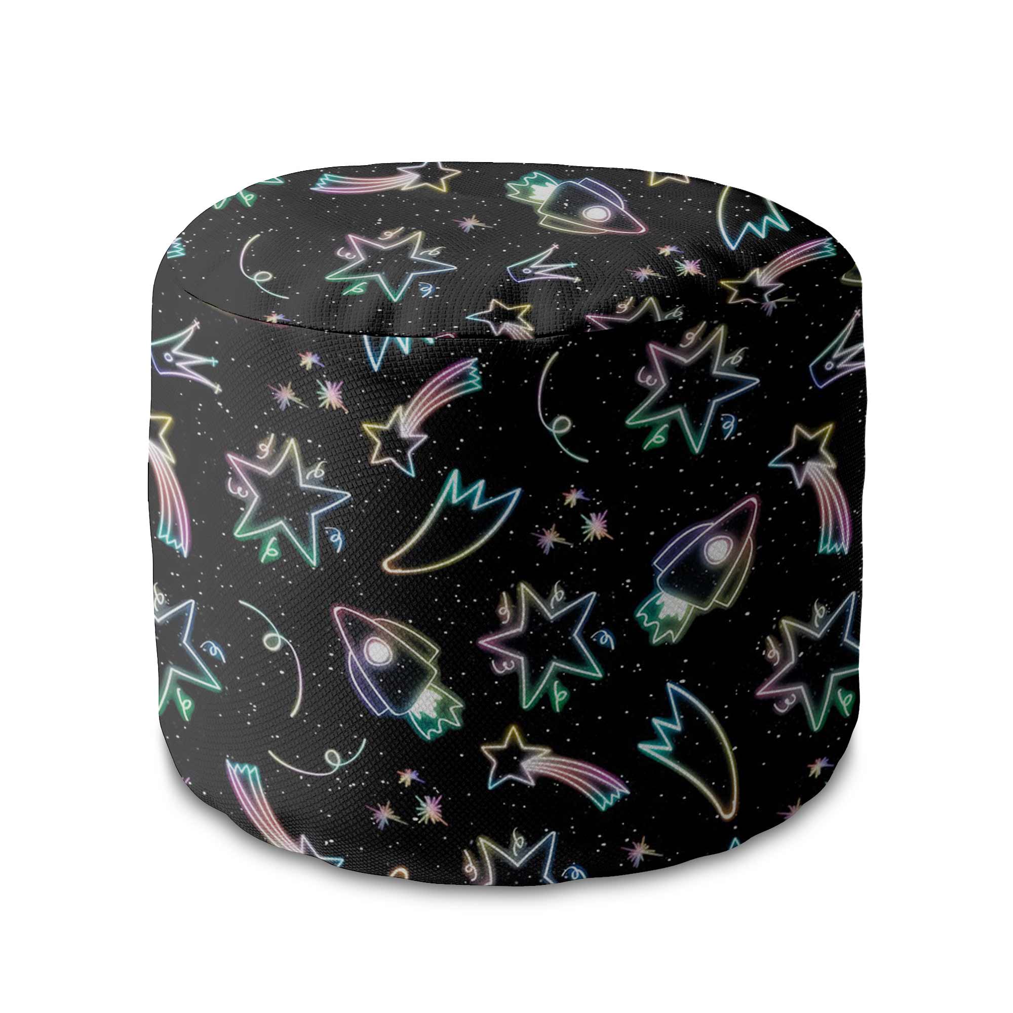 Puf okrągły podnóżek Neon Galaxy-Velvet