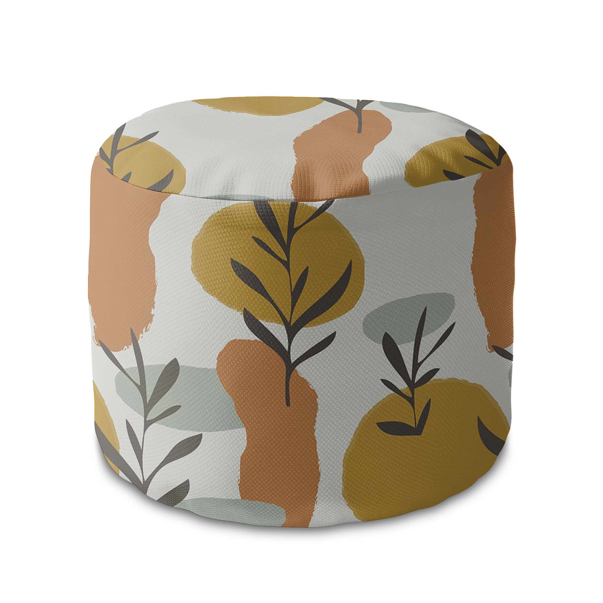 Runder Hocker Fußstütze Warmer September-Samt