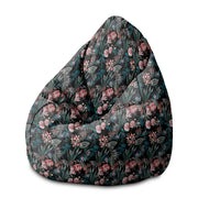 Sedací vak Pearshape Tmavá botanika-M-Zamat