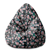 Puf Pearshape Dark Botanic Pink-S-Oxford