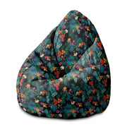 Puf Pearshape Dark Botanic Red-M-Velvet