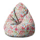 Puf Pearshape Motýle s Kvetmi-S-Velvet