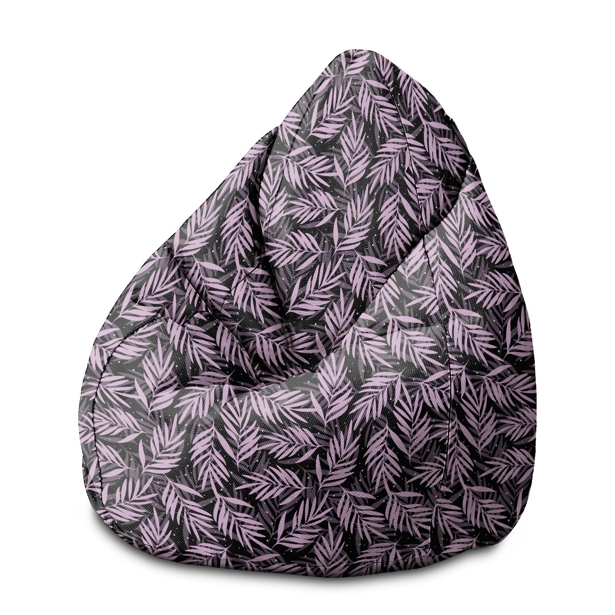 Puf Birnenform Palm Leaves in the Night-M-Samt
