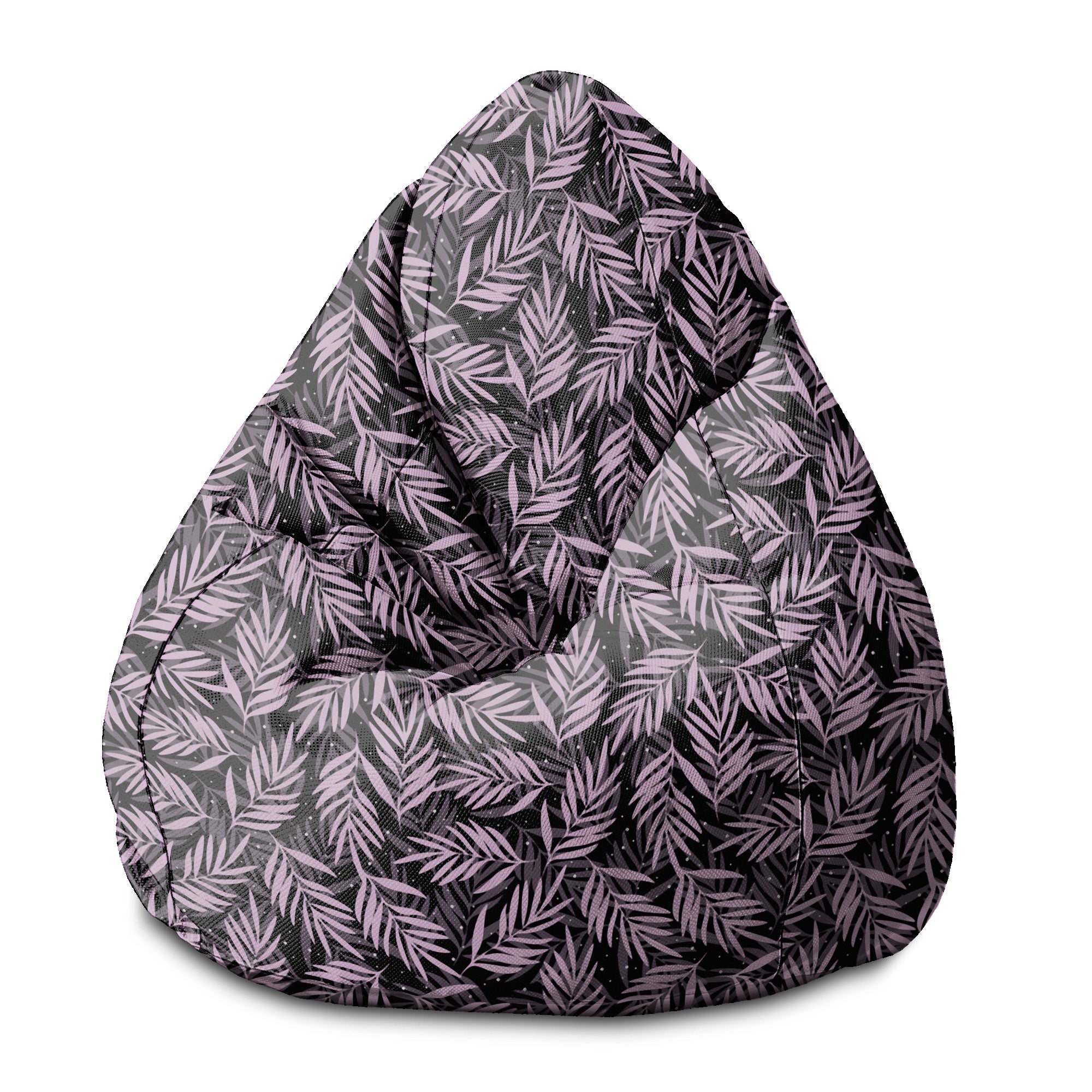 Puf Pearshape Palm Leaves in the Night-S-Velvet
