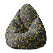 Puf Pearshape Pantery Na Czarnym-S-Oxford