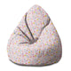 Pearshape Pastel Confetti Dots Pouf-S-Velvet