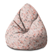 Puf Pearshape Pink Pattern-S-Oxford