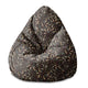 Sitzsack Pearshape Retro Blätter-S-Oxford