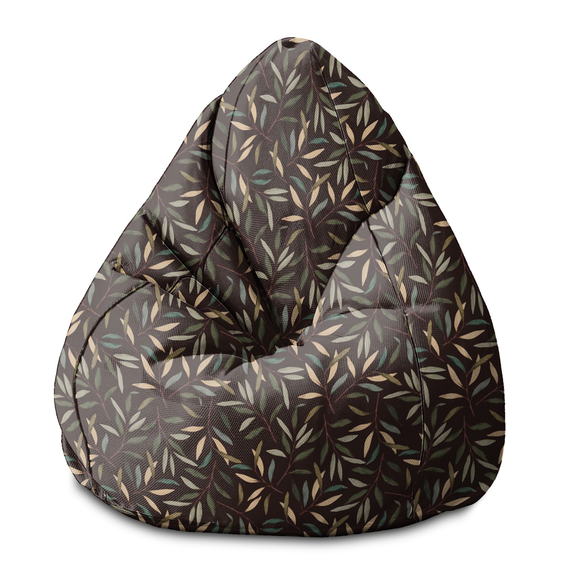 Puf Pearshape  Retro Leaves