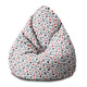 Puf Pearshape  Scandi Flowers