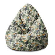 Puf Pearshape  Toucans Jungle-S-Oxford