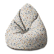 Puf Birnenform Vintage Terrazzo-S-Samt