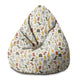 Puf Pearshape Cartoon Style Dinosaur-S-Velvet