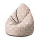 Sedací vak Pearshape Elegantné labute-M-Oxford