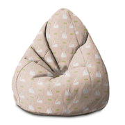 Sedací vak Pearshape Elegantné labute-S-Velvet
