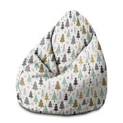 Puf Pearshape zlatý a zelený vánoční stromek-M-velvet