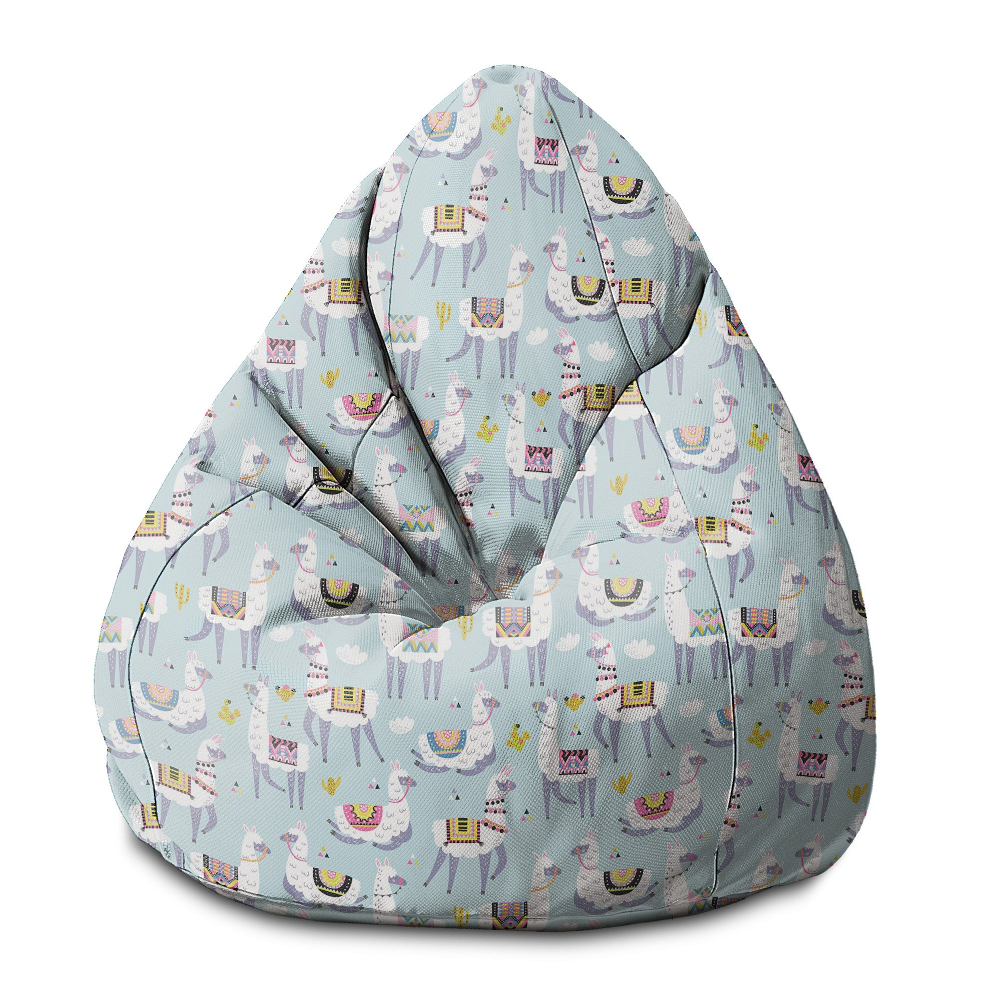 Puf Pearshape Llama and Cactus