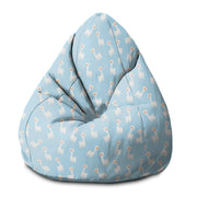 Puf Pearshape Llama Blue-S-Oxford