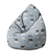 Sitzsack Birnenform Miś Polarny-M-Samt