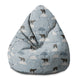 Sitzsack Birnenform Miś Polarny-S-Samt