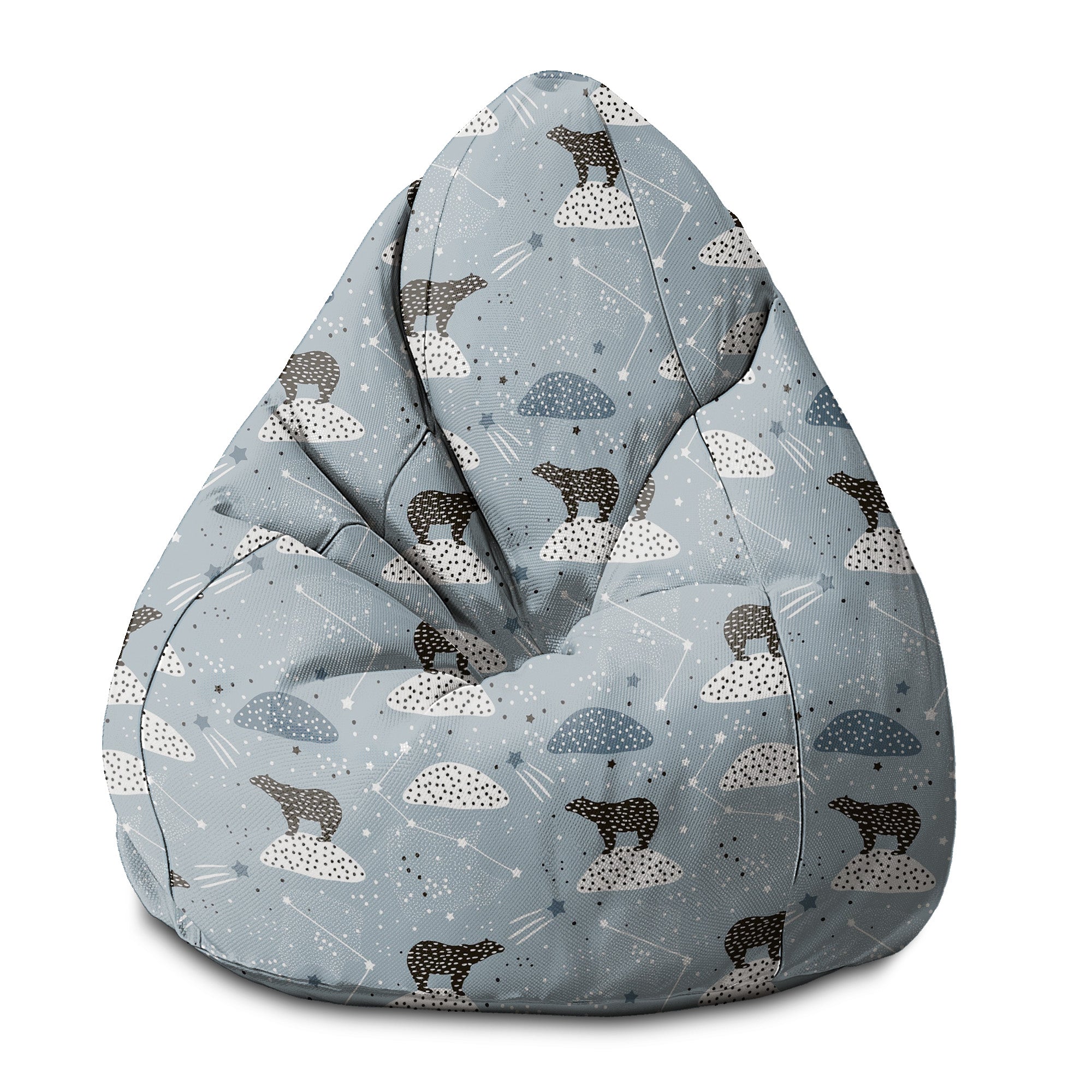 Puf Pearshape Miś Polarny