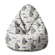 Puf Pearshape Miś Superbohater-S-Velvet