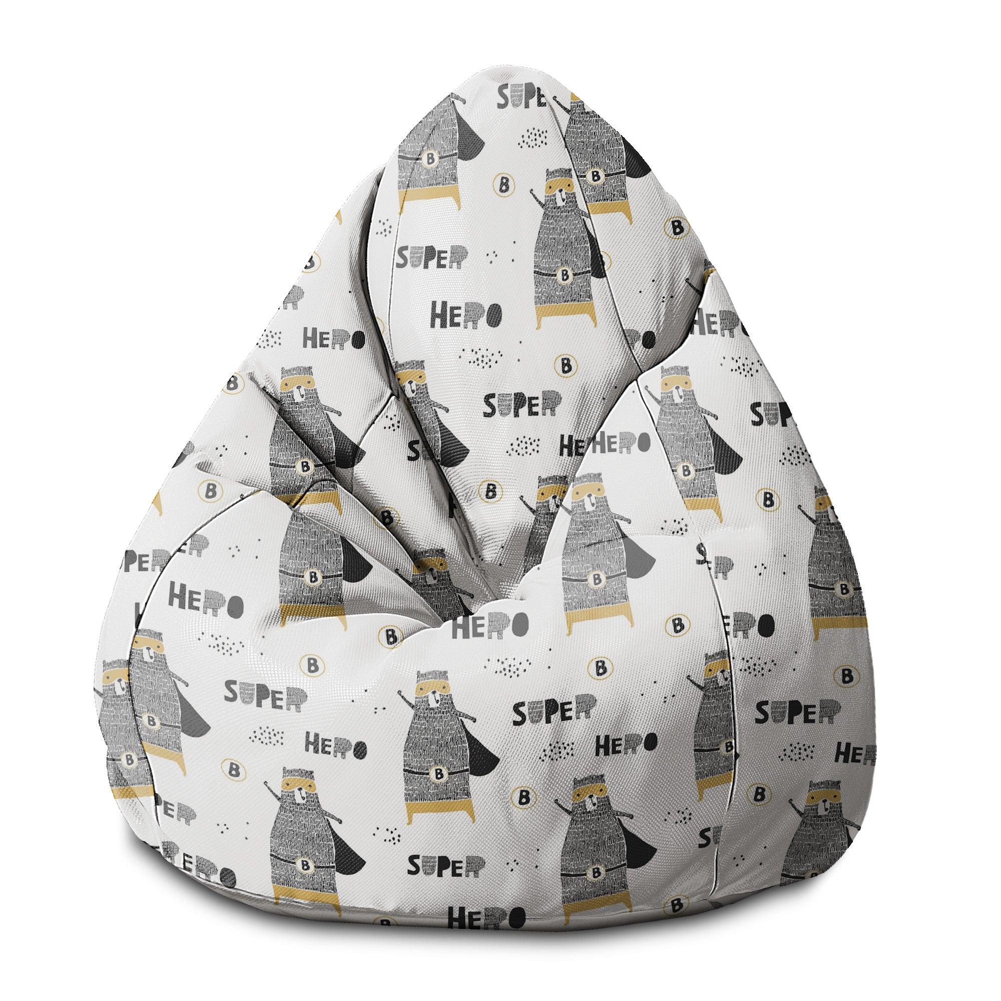 Puf Pearshape Miś Superbohater-S-Velvet