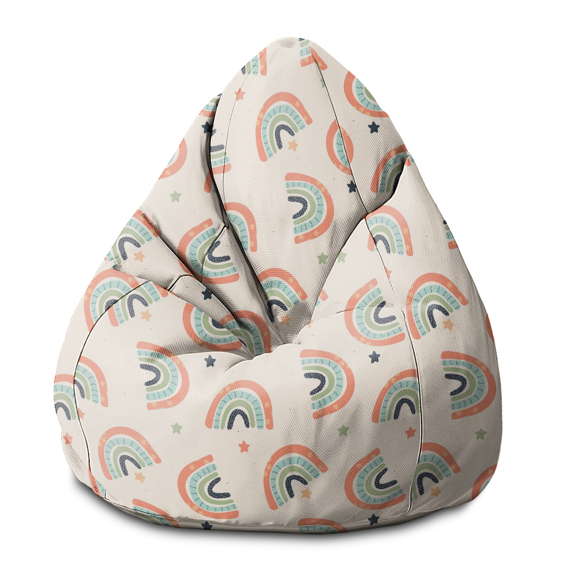 Puf Pearshape Boho Rainbow with Stars-S-Oxford