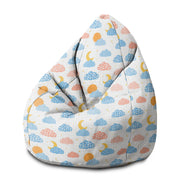 Pearshape Cute Sky-M Oxford Pouf