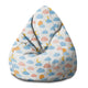 Pearshape Cute Sky-M Velvet Pouf