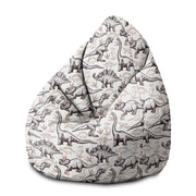 Puf Pearshape Dinosaurs Footprints-S-Velvet