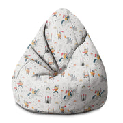 Puf Birnenform Ritter und Drache