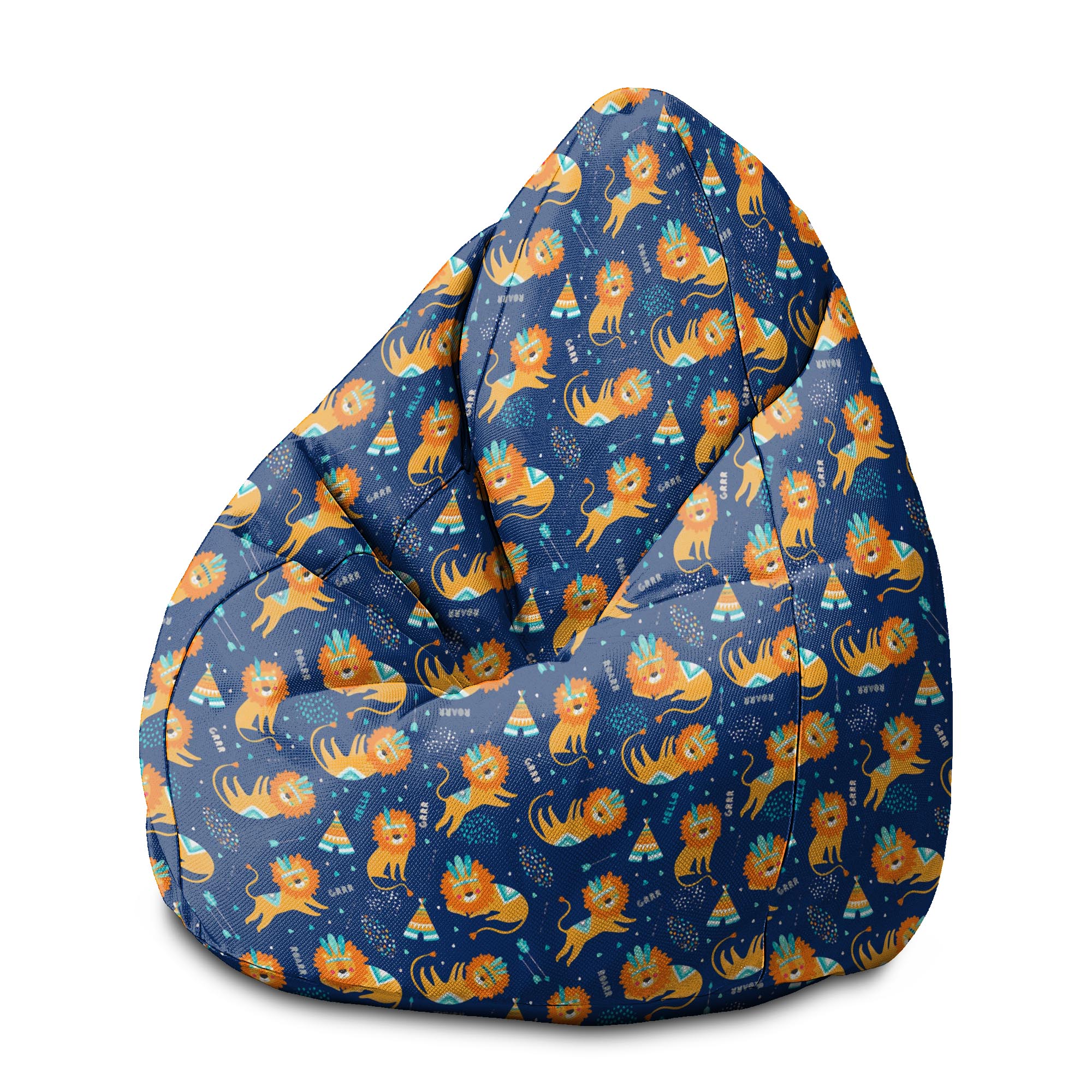 Puf Pearshape Lions Roar-M-Velvet
