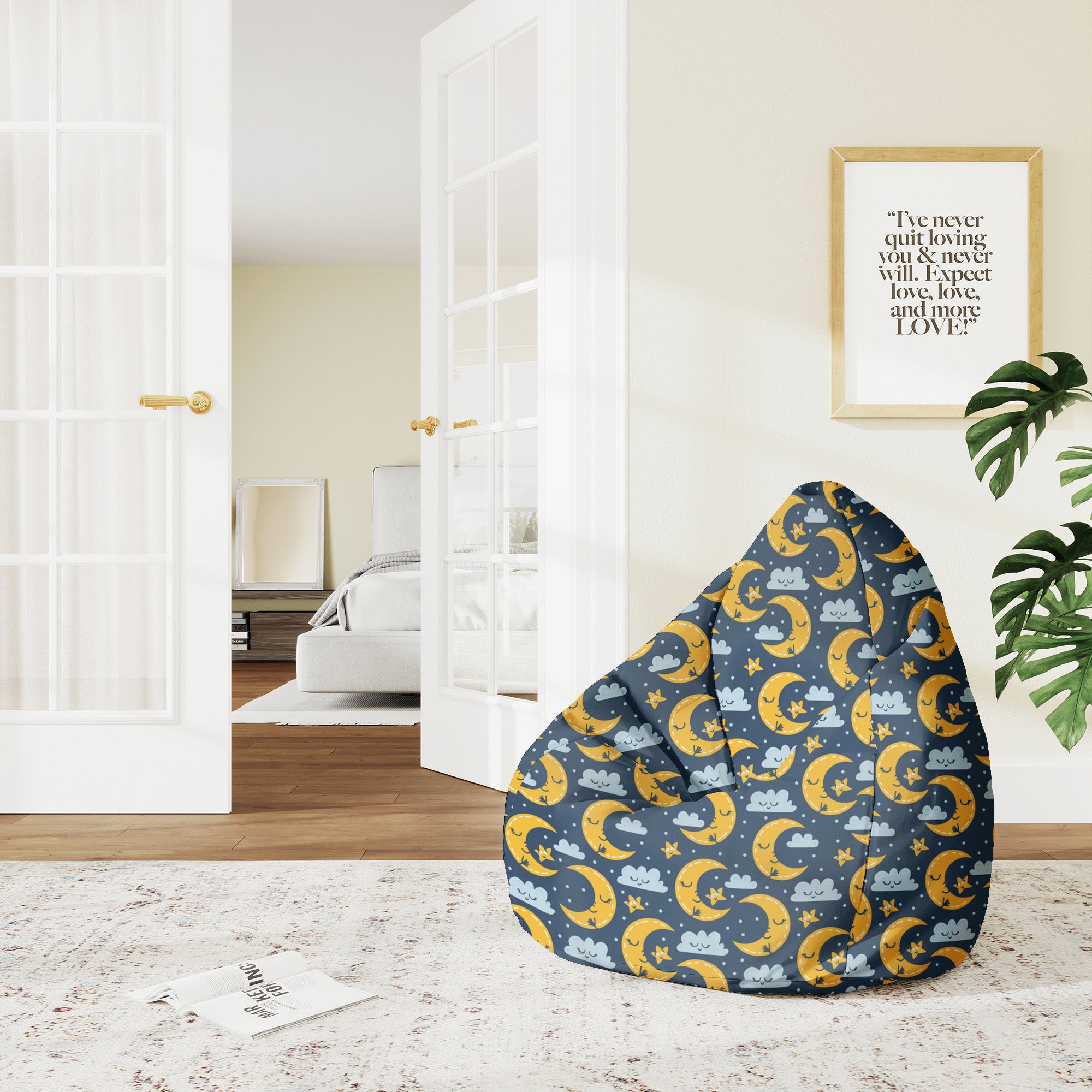 Puf Pearshape Night Sky-M-Oxford