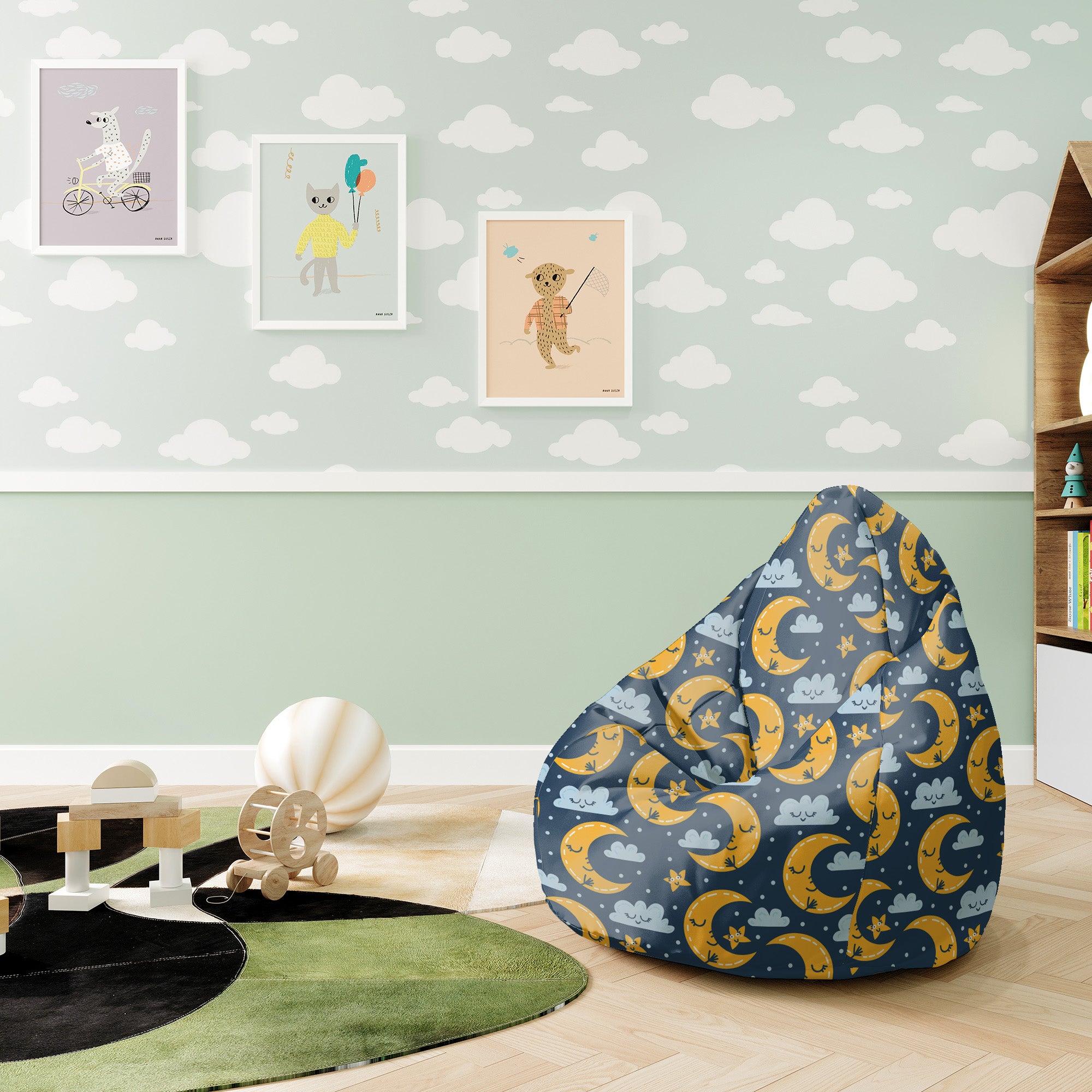 Puf Pearshape Night Sky