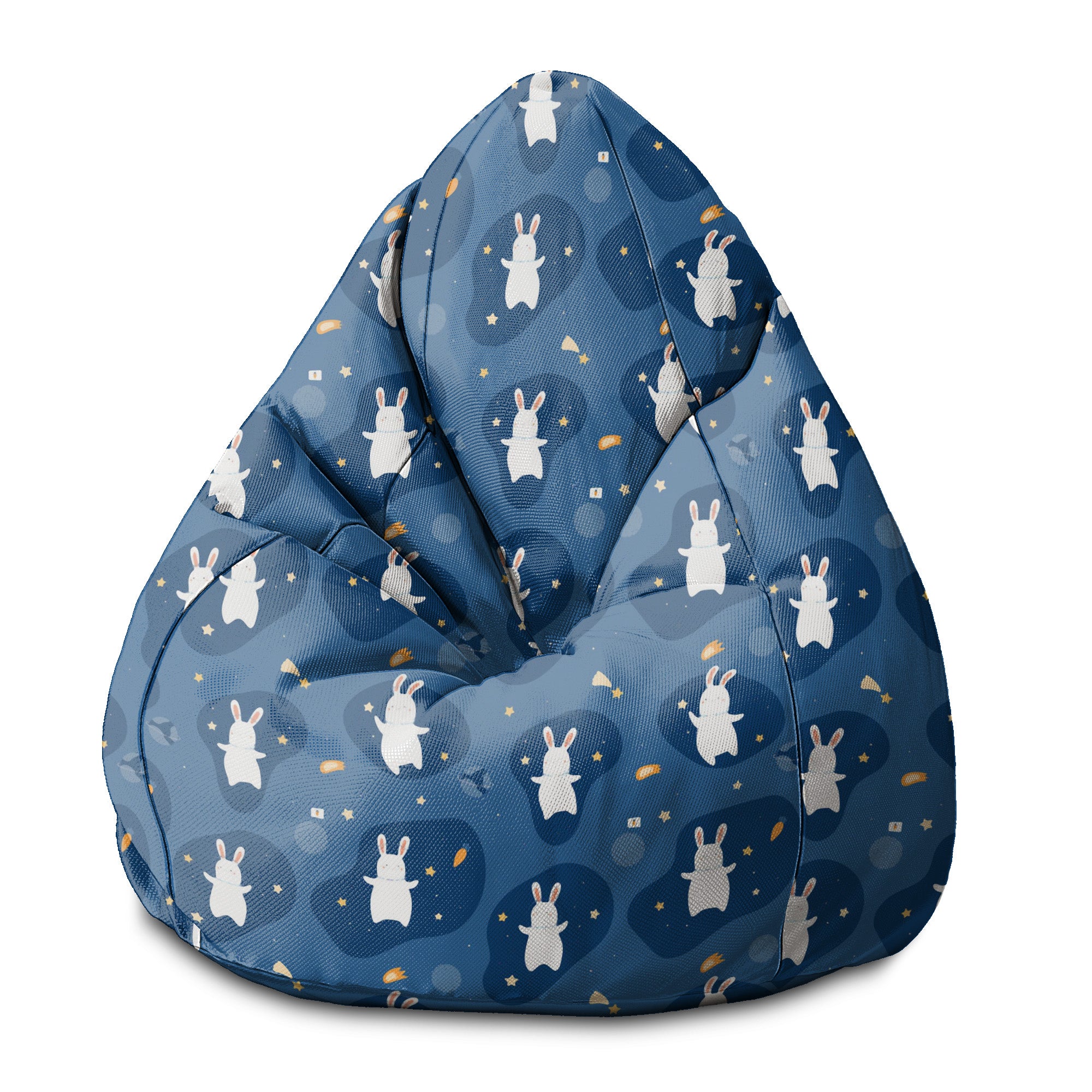 Sedací vak Pearshape Rabbit in the Space-S-Velvet
