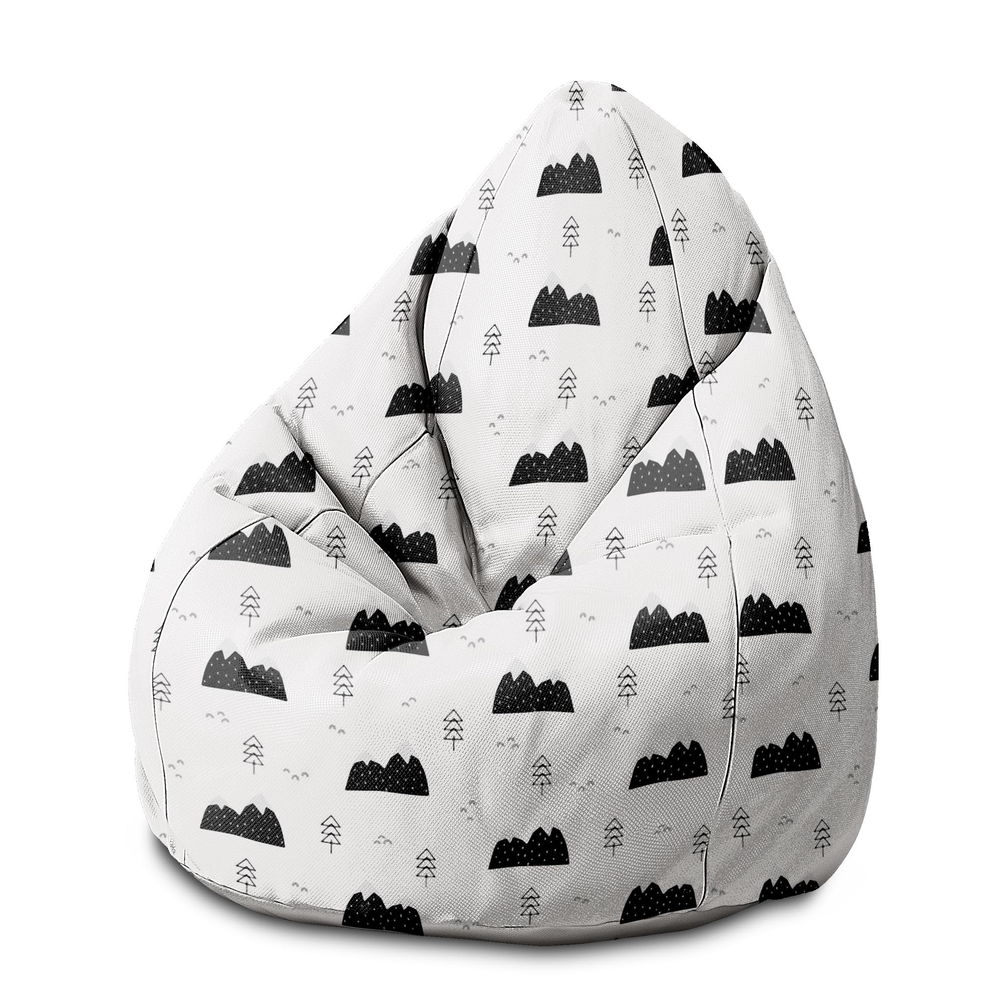 Puf Pearshape Scandi Mountains-M-Oxford