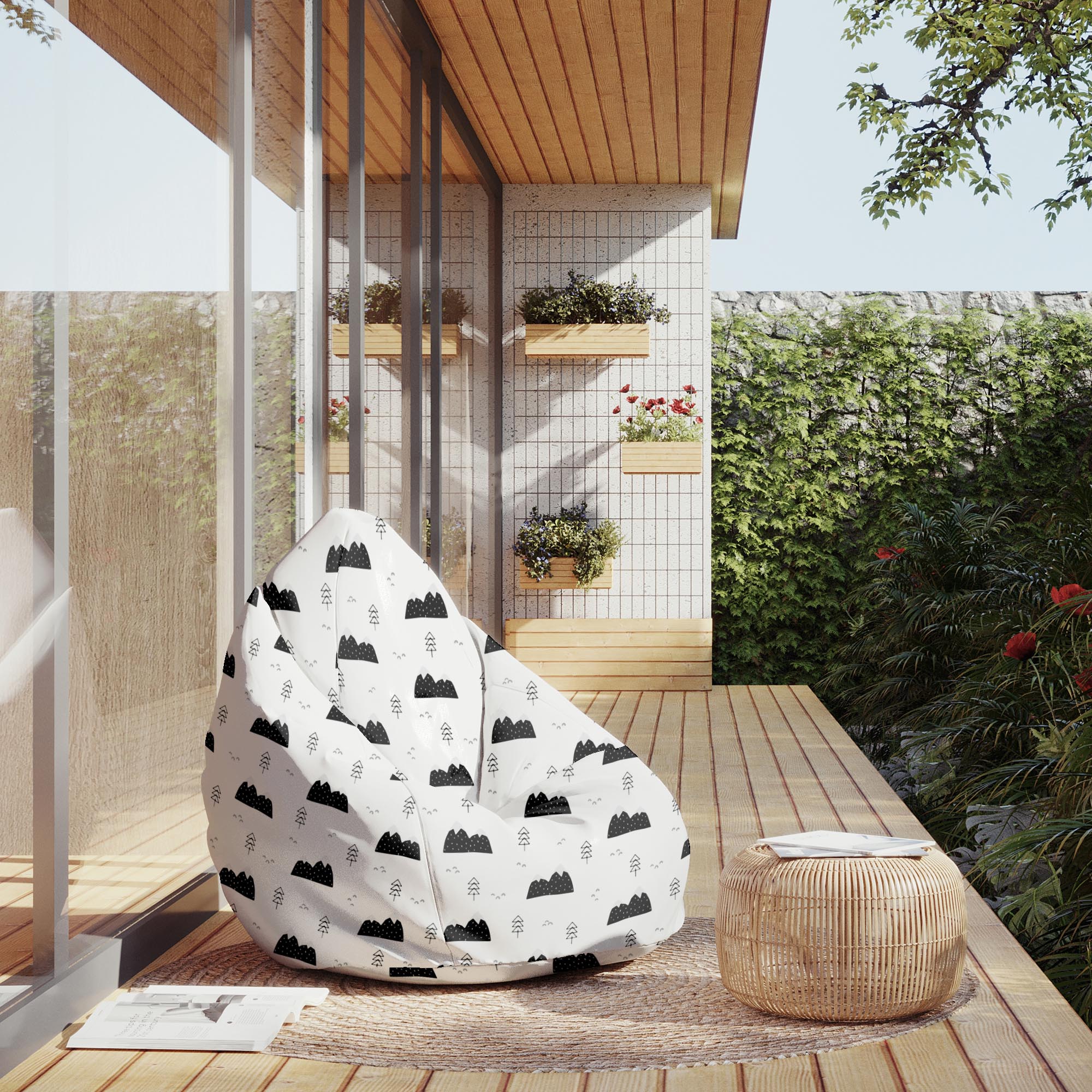 Puf Pearshape Scandi Mountains-M-Oxford