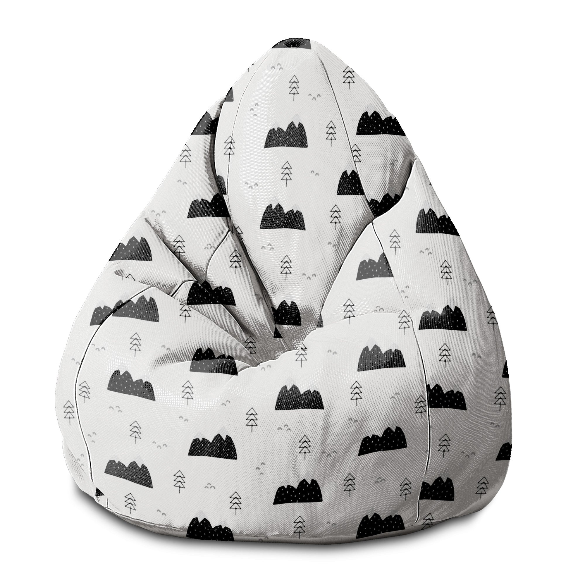 Pearshape Pouf Scandi Mountains-S-Oxford
