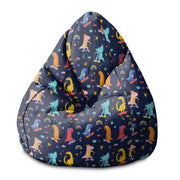Puf Pearshape Skater Dinosaurs-S-Velvet