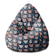 Pearshape Sleeping Animals Pouf-S-Velvet