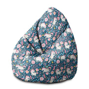 Puf Pearshape Jednorožec v květinách-M-Oxford