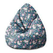 Puf Pearshape Jednorožec v květinách-S-Oxford