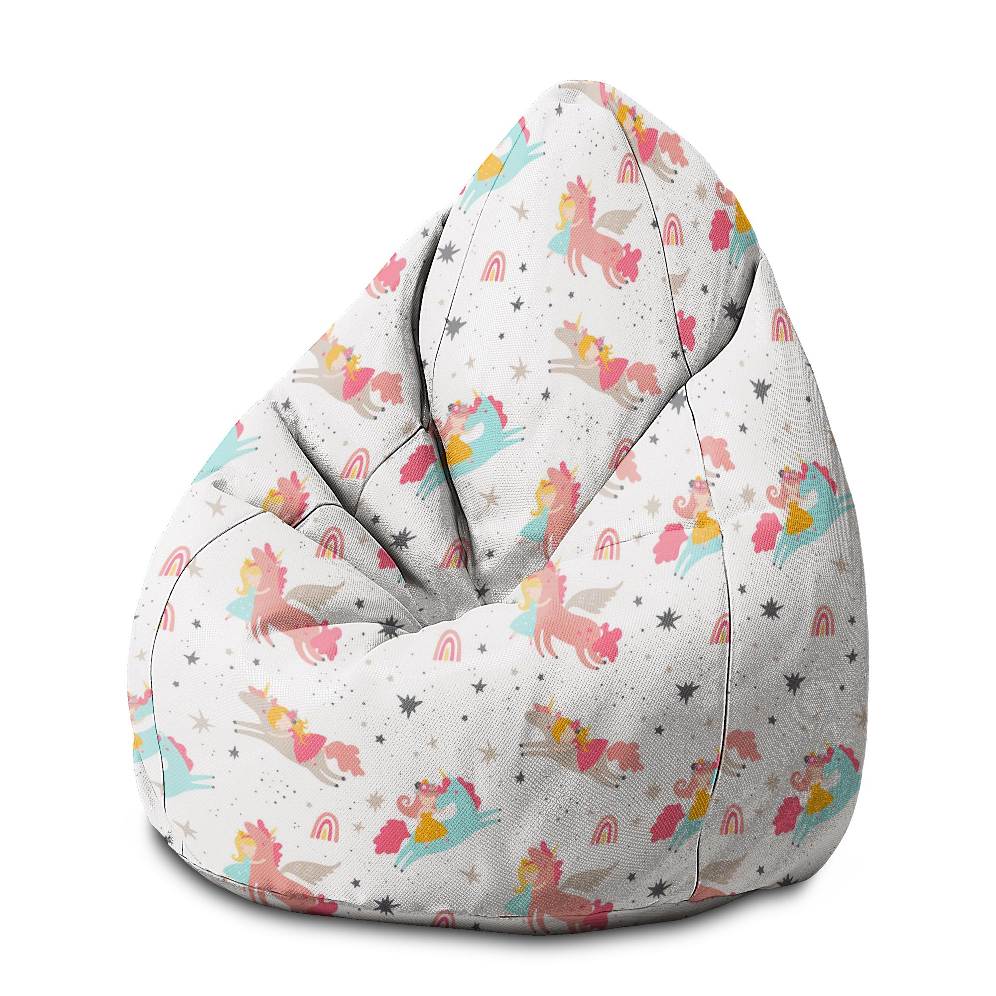 Puf Pearshape Unicorn Princess-M-Oxford
