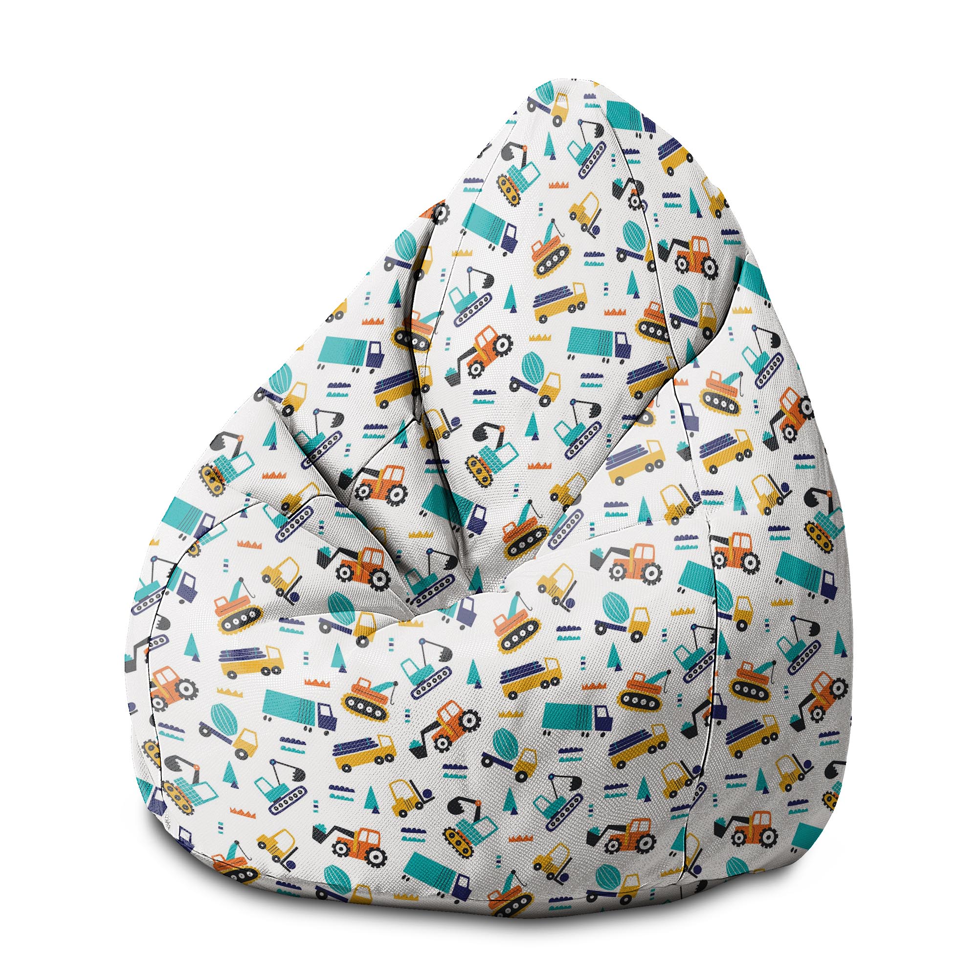 Puf Pearshape Vehicle Pattern-M-Velvet